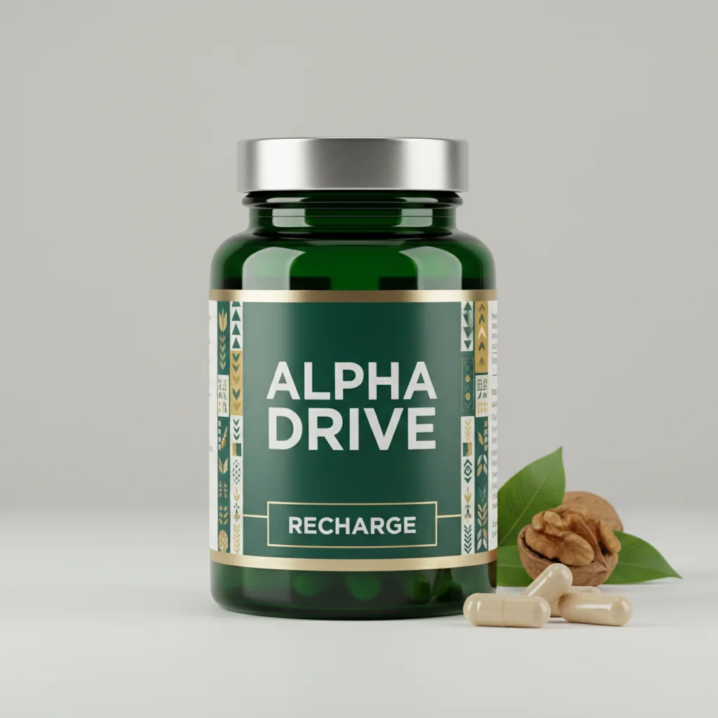 Alpha Drive kosttillskott burk 60 kapslar - mäns vitalitet